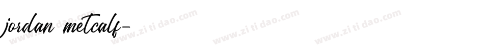 jordan metcalf字体转换